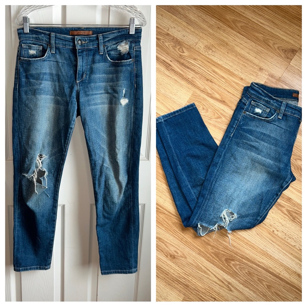 Joes Jeans Vintage Reserve 1971 Easy Crop Denim Blue Jeans sz 24